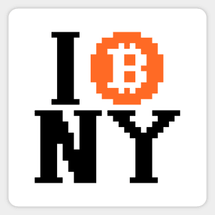 I Bitcoin NY Sticker